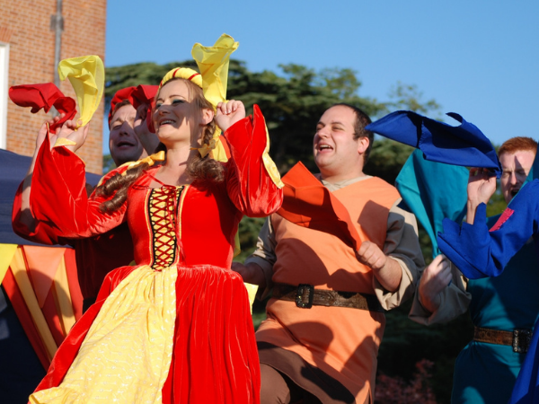 sword in the stone outdoor theatre show. 